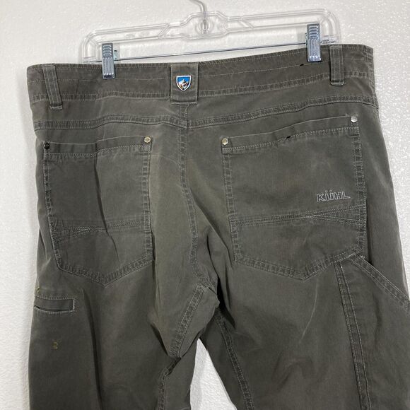 Kuhl Revolvr Rogue Pants Mens 36x30 Green Stretch Hiking Outdoor Trail Casual - Picture 15 of 16